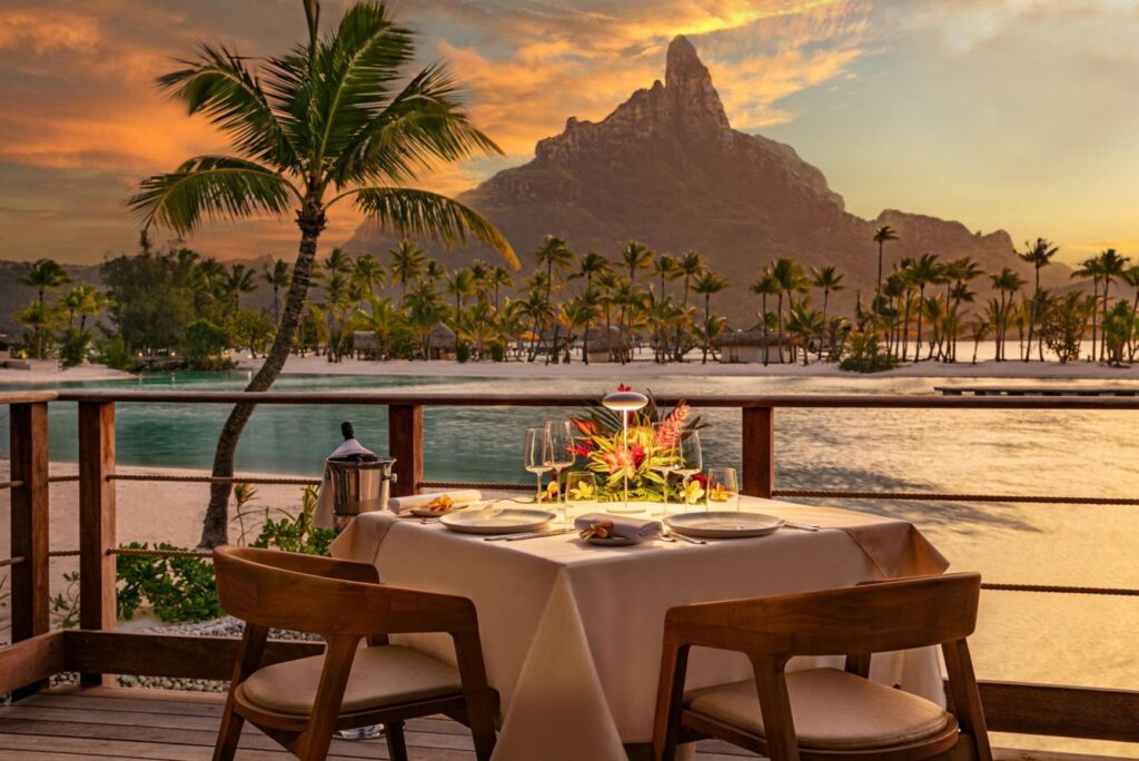 dîner privé the westin bora bora