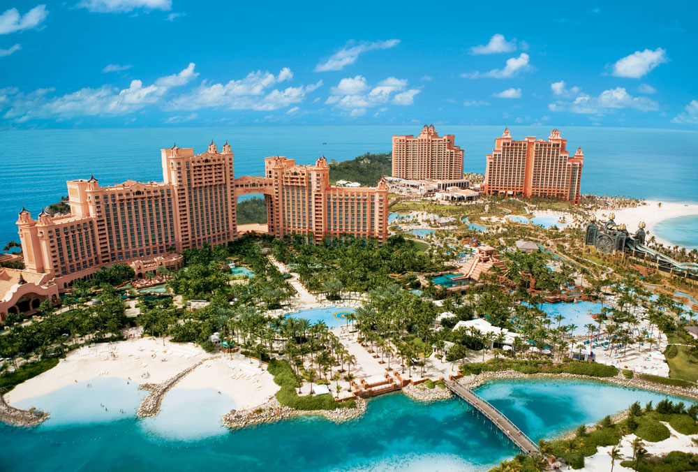 vue d'ensemble hotel atlantis paradise island bahamas