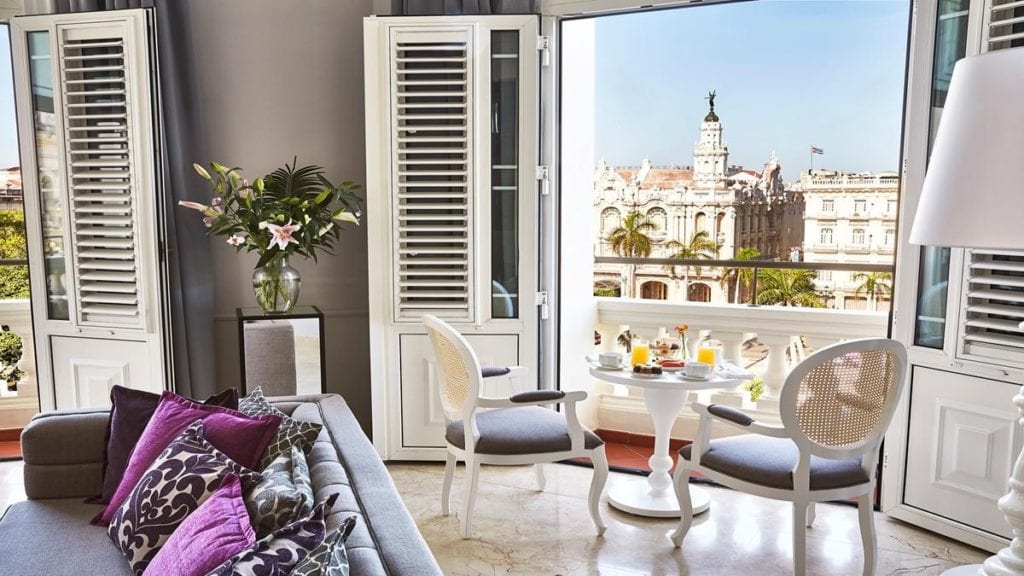 vue de la suite présidentielle du Gran hotel manzana kempinski la habana - voyage sur mesure