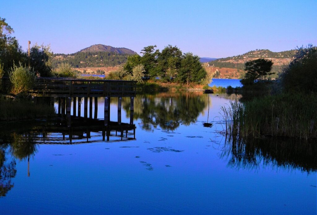 Lac Okanagan ouest canadien