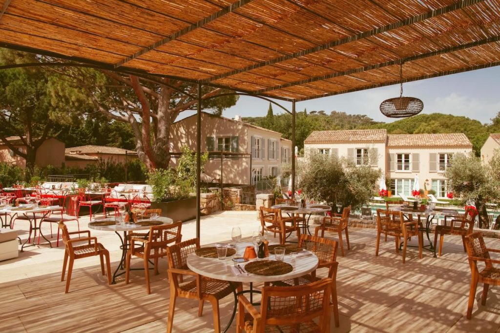Restaurant Hôtel Lou Pinet- sejour haut de gamme Saint-Tropez
