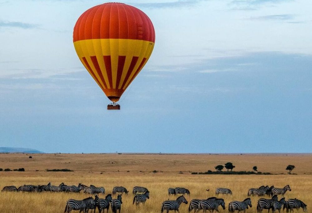 safari en montgolfière en Tanzanie