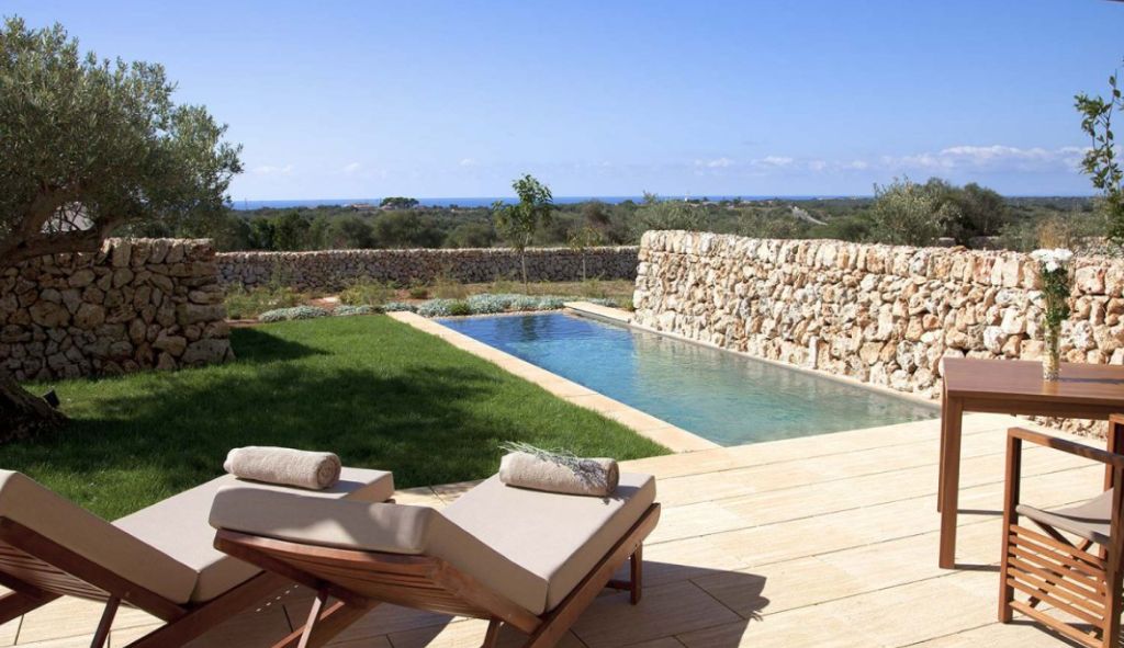 hotel de luxe minorque bord de mer - cottage piscine