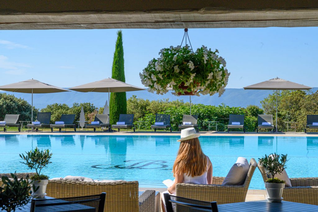 Hôtel luxe France Piscine des bories a gordes