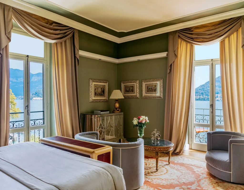 Chambre Deluxe avec vue lac au Grand Hotel Tremezzo, séjour luxe en Italie