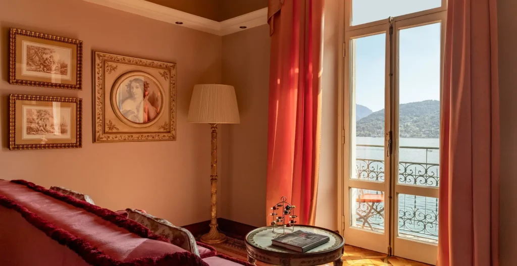 Junior Suite vue parc au Grand Hotel Tremezzo, hôtel de luxe en Italie