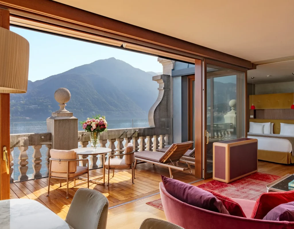 Rooftop Front Suite du Grand Hotel Tremezzo avec vue lac, voyage de luxe en Italie