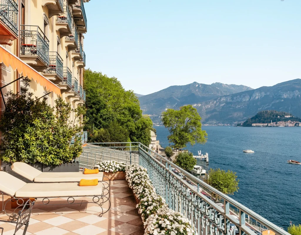 Suite Greta du Grand Hotel Tremezzo avec terrasse privée, séjour luxe en Italie