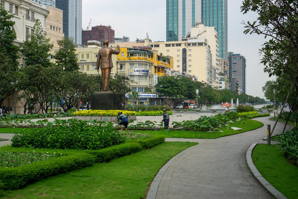 rue piétonne Nguyen Hue à Ho chi minh