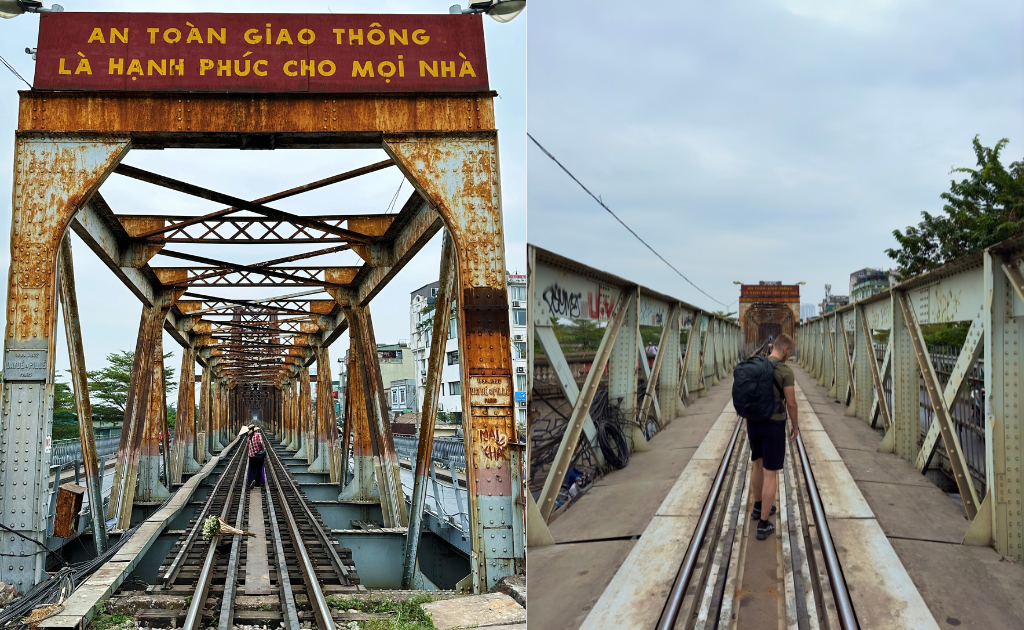 Pont ferroviaire long bien Hanoi
