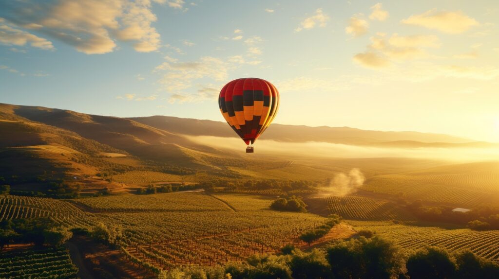 vol en montgolfière géorgie