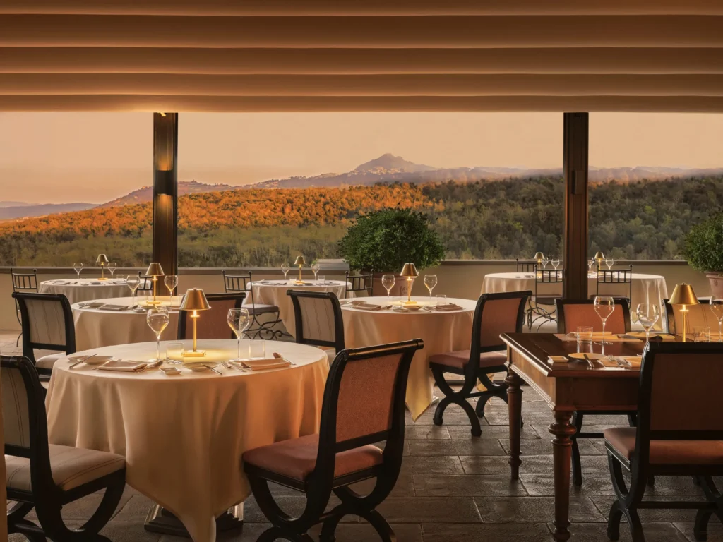 Ristorante Campo del Drago du Rosewood Castiglion del Bosco, restaurant gastronomique - séjour luxe en Italie