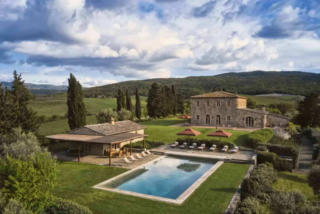 Villa Sant’Anna du Rosewood Castiglion del Bosco avec jardins et piscine privée - voyage sur mesure en Italie